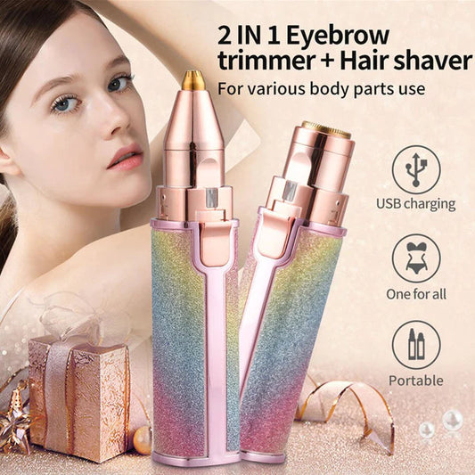 2 in 1 Facial and Eyebrow Trimmer_shaver